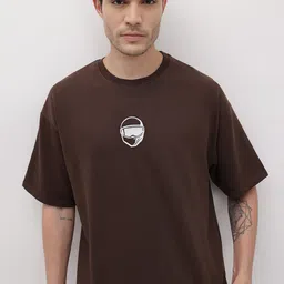 The Roadster Life Co. Drop-Shoulder Sleeves Applique Oversized T-shirt-image-64