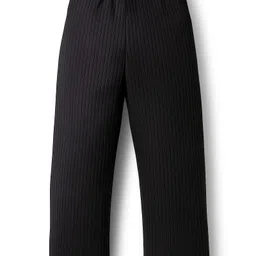 Pine Kids Drop Needle Half Sleeves Solid Colour Co-ords Night Suit - Jet Black image 5