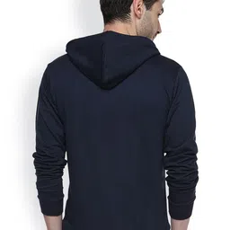 Campus Sutra Men Printed Hooded Sweatshirt image 5