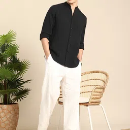 Mast & Harbour Men Solid Casual Shirt image 2