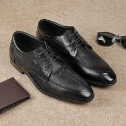 Metro Men Leather Pointed Toe Lace-Ups Formal Brogues-image-5