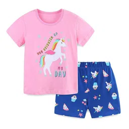 StyleCast Girls Printed T-shirt with Shorts-image-75