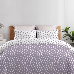 Sleeping Owls- because your sleep matters Purple & White AC Room 150 GSM Comforter-image-9