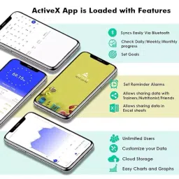 ActiveX Savvy Plus Rechargeable Body Fat Digital Bathroom Scale with Batteries, ACTIV-BFS-11 image 5