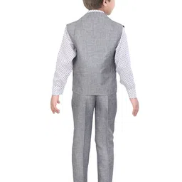 BAESD Boys 3-Pcs Single-Breasted Party Suits image 3