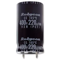 RUBYCON Cap, 100µf, 450V, Alu Elec, Snap In, 450VXH100MEFCSN22X25-picture-28