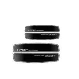 SPREADX Plastic Car Stylish I-pop Black Colour Elegant Door Guard Protection Universal Type Suitable for Tata Safari Strome (Set of 4 Pcs) image 3