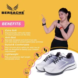 Bersache Sneaker Loafers Casual With Extra Comfort Sneakers Sneakers For Women image 2