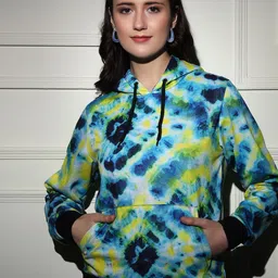 TANDUL Women Dyed Hooded Sweatshirts-image-94