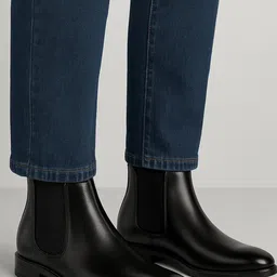ASTEROID Men Block-Heeled Chelsea Boots-image-7
