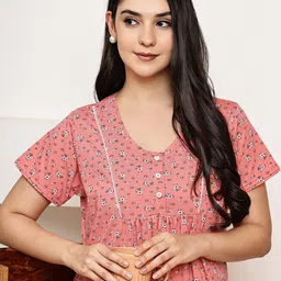 Secret Wish Printed Maxi Nightdress image 3