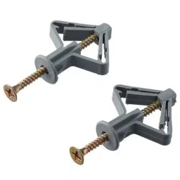 GENERIC Drywall Butterfly Anchor Kit with Screw for Gypsum Board and Hollow Hanging (Pack of 100 Pcs) image 2