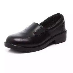 Agarson Steel Toe Safety Shoes Low Ankle PU Sole Black Full Grain Leather Size UK 3, LDS-05 Black-3-picture-43