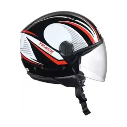 Studds TRACK SUPER D3 DECOR BLACK (600 mm) X Large Open Face Helmet, BLACK N6 image 4