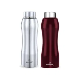 Speedex Maroon & Silver 2 Pieces Stainless Steel Water Bottle - 1000 ml Each-picture-35