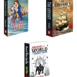 gowoo Around the World in Eighty Days, The Odyssey and Gulliver's Travels (Paperback) : Timeless Adventure Classics Novel, Iconic Journeys of Exploration, Myth & Satire | Pack of 3 Novels-picture-13