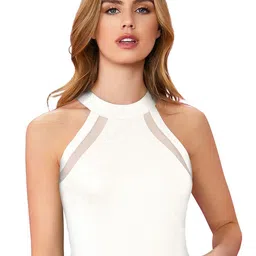 SHOPONBIT Women Solid Round Neck Fitted Top-image-26