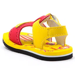 Beanz Unisex Supples Velcro Sandals - Red Yellow image 5