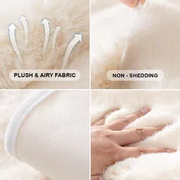 DREAM CARE Cream-Coloured & Off White 1 Piece Sofa Cover image 2