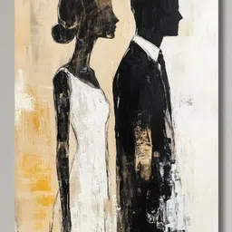 Viventiq White Canvas Other Wall Paintings image 2