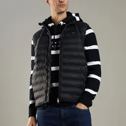 Tommy Hilfiger Mock Collar Padded Gilet Jacket-picture-22