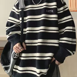 StyleCast x Revolte Men Striped Longline Pullover image 2