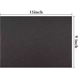 Sarrah 228.6x279.4 mm (9x11 inch) Waterproof 600 Grit Silicon Carbide Sandpaper (Pack of 10 Pcs) image 2
