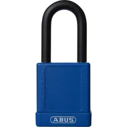ABUS Key Weatherproof Aluminium Padlock 7 mm Shackle 40 mm Body, 74/40HB38 Bleu-picture-37