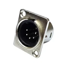SETMI INDIA XLR Socket Connector Male 5-Pin Nickel-Plated Zinc Alloy, Silver & Black-picture-42