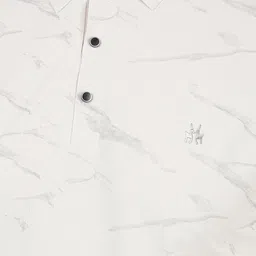 Crimsoune Club Men Abstract Printed Polo Collar Cotton T-shirt image 4