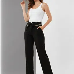 HIGH BUY Women Tailored High-Rise Trousers-picture-28