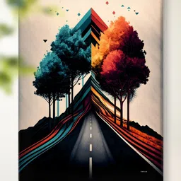 Livin'luxe Multicoloured Canvas Other Wall Paintings image 2