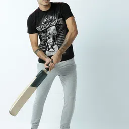 Huetrap Men Black Printed Round Neck T-shirt-picture-26