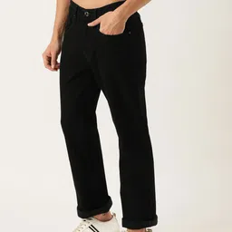 Flying Machine Men Black Bruce Regular Fit Mid-Rise Clean Look Regular Jeans image 4