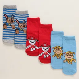 Cute Walk by Babyhug Non Terry Cotton Knit Ankle Length Anti Bacterial Socks Puppy Design Pack of 3 - Multicolour-picture-37