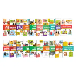 My First Book of ABC, Numbers, Fruits, Farm & Pet Animals, Wild Animals and more :- all in one learning book, interactive picture books, visual learning books | Combo of 20 books-image-44