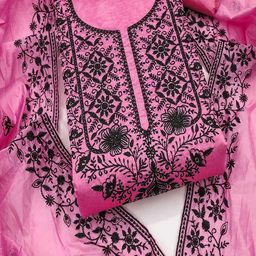 Peachmode Embroidered Unstitched Dress Material-picture-1