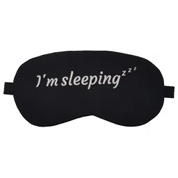 Jenna Sleeping  Printed Sleeping Eye Mask With Cooling Gel - Black image 2