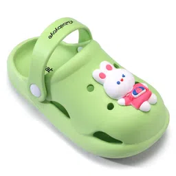 Babyoye Clogs with Back Strap Closure - Green image 3