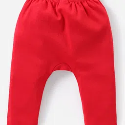 Babyhug Interlock Full Length Diaper Leggings Printed & Striped Pack of 3 - Multicolour image 3