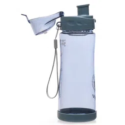 fab n funky Water Bottle with Flip Open Cap Grey - 520 ml image 4