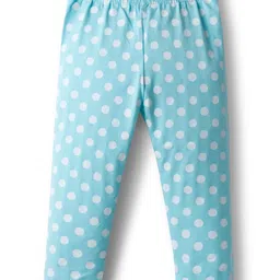 Babyhug Cotton Lycra Knit Full Length Leggings With Stretch & Floral Print Pack Of 5 - Multicolour image 4