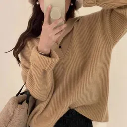 HERE&NOW Women Ribbed Pullover image 4