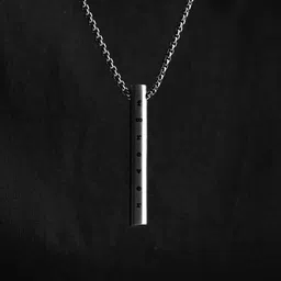 Mesmerize Men Silver-Plated Forever Affection Pendant With Chain-picture-16