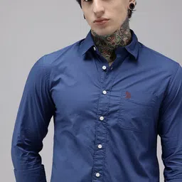 U.S. Polo Assn. Denim Co. Pure Cotton Slim Fit Casual Shirt-picture-25