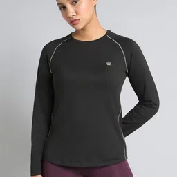 CULT Women's Black Build Up Performance Recycled Poly T-shirt-picture-10
