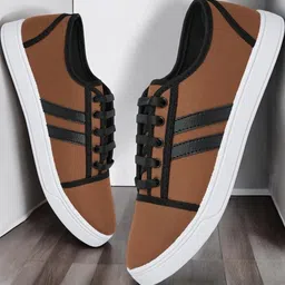 Free Kicks Men Tan Mesh Marking Running Sports Shoes-image-21