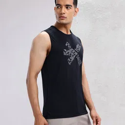 HRX by Hrithik Roshan Brand Logo Print Rapid-Dry Training T-shirt image 3