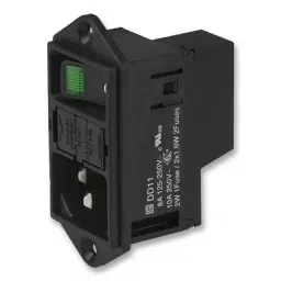 SCHURTER Inlet, Iec, 2P Switch, W/Out Fuse Drawer, DD11.0114.1111-picture-10