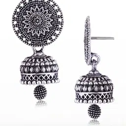 Sangria Circular Jhumkas Earrings image 3